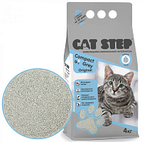 Наполнитель для кошек CAT STEP Compact Grey Original комкующийся, минеральный